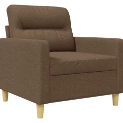 vidaXL Sofás-Sillón de tela marrón 60 cm