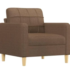vidaXL Sillón de tela marrón 60 cm Marr&oacute;n Clearance