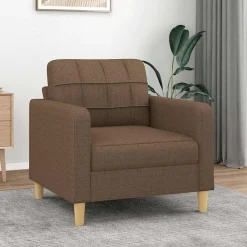 vidaXL Sillón de tela marrón 60 cm Marr&oacute;n Clearance