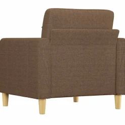 vidaXL Sillón de tela marrón 60 cm Marr&oacute;n Clearance