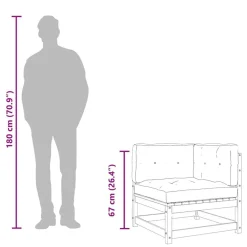 vidaXL Sillón de tela marrón 60 cm Marr&oacute;n Clearance