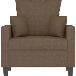 vidaXL Sillón de tela marrón 60 cm Marrón Clearance