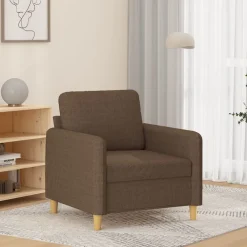 vidaXL Sillón de tela marrón 60 cm Marr&oacute;n Best