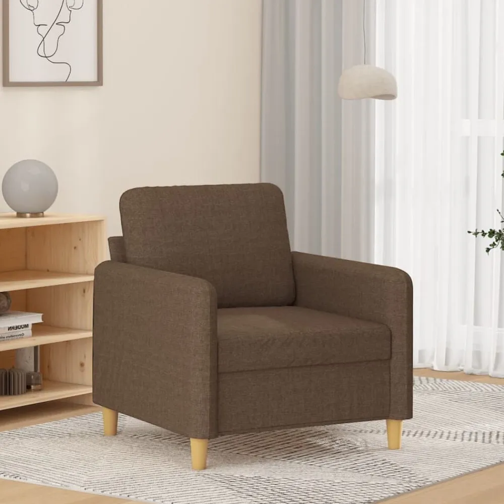 vidaXL Sillón de tela marrón 60 cm Marrón Best