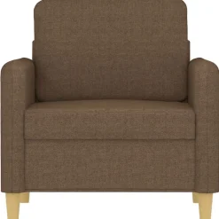 vidaXL Sillón de tela marrón 60 cm Marrón Best