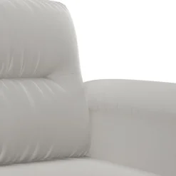 vidaXL Sillón de tela microfibra 60 cm Gris claro Outlet