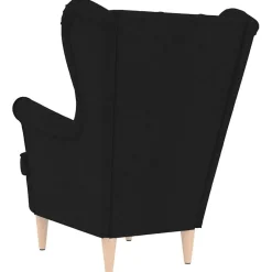 vidaXL Sillón de tela 74x84x100 cm Negro Sale