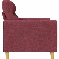 vidaXL Sillón de tela rojo tinto 60 cm Rojo vino tinto Hot
