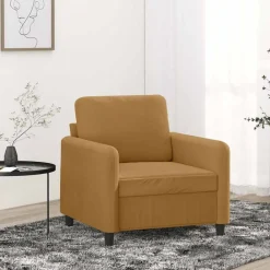 vidaXL Sillón de terciopelo marrón 60 cm Marr&oacute;n Hot