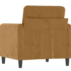 vidaXL Sillón de terciopelo marrón 60 cm Marrón Hot