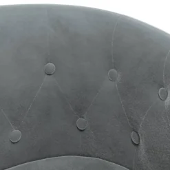 vidaXL Sillón de terciopelo Gris oscuro New