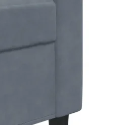 vidaXL Sillón de terciopelo 60 cm Gris oscuro Clearance