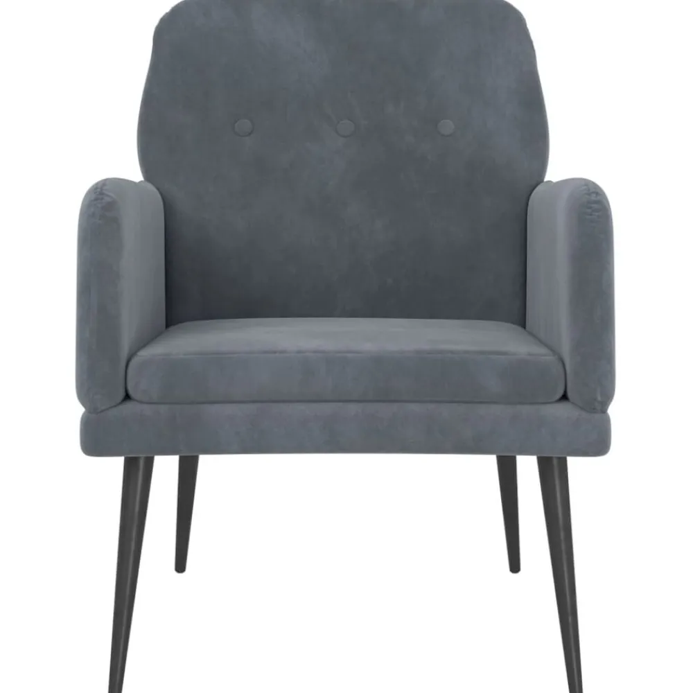 vidaXL Sillas-Sillón de terciopelo 62x79x79 cm