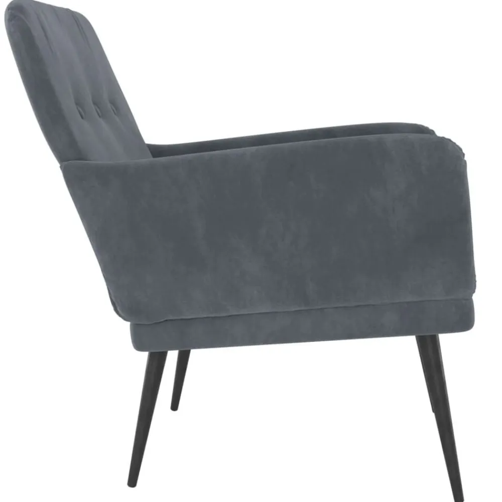 vidaXL Sillas-Sillón de terciopelo 62x79x79 cm