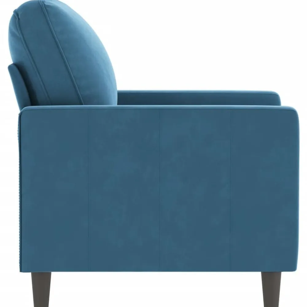 vidaXL Sillón de terciopelo 60 cm Azul Hot