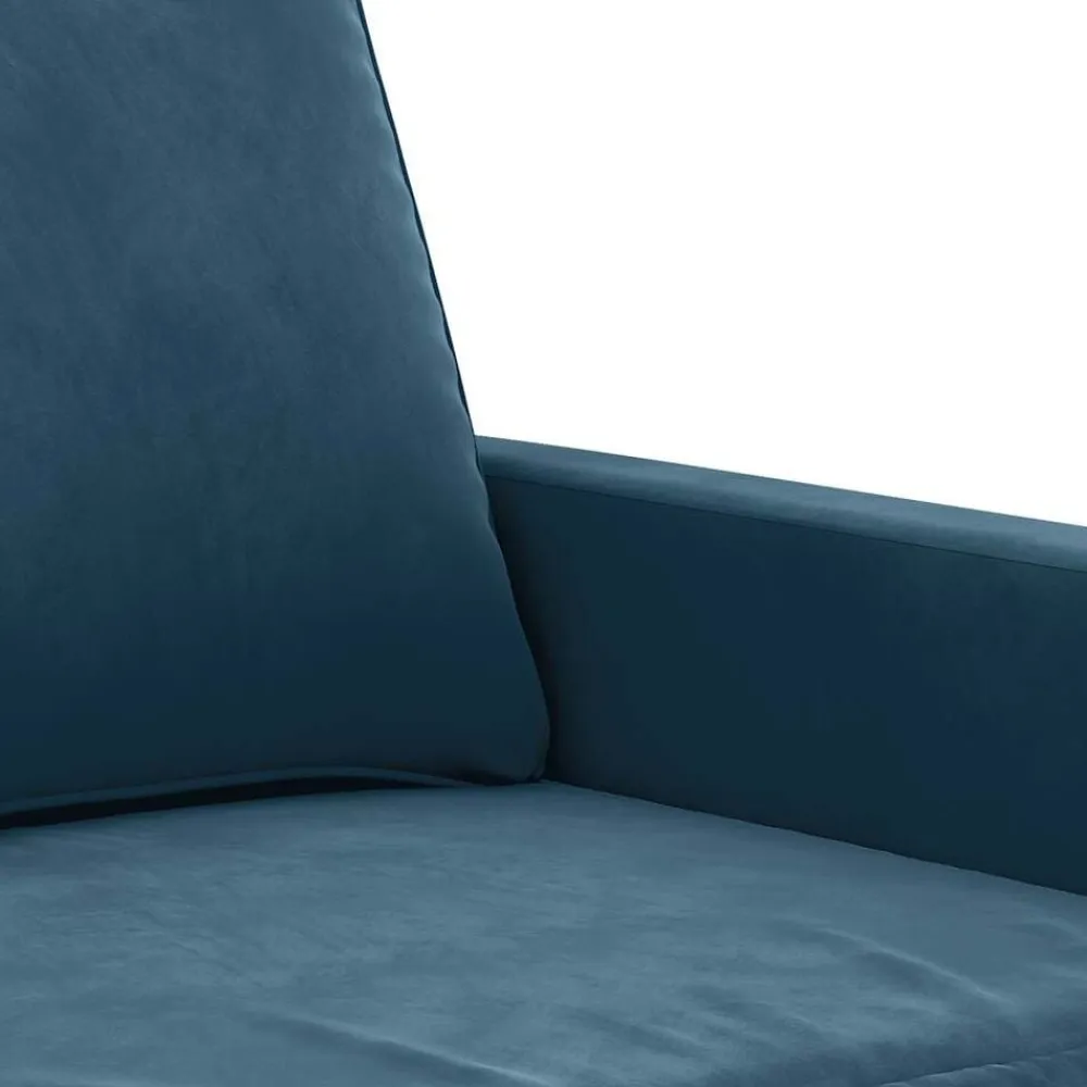 vidaXL Sillón de terciopelo 60 cm Azul Hot