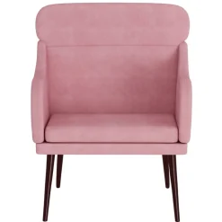 vidaXL Sillas-Sillón de terciopelo 63x76x80 cm