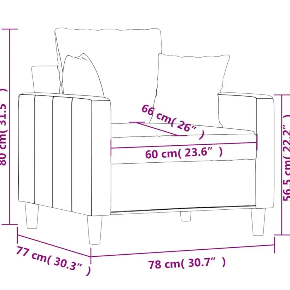 vidaXL Sillón de terciopelo 60 cm Amarillo Clearance