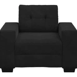 vidaXL Sillón de terciopelo 100x78x80 cm Negro Outlet