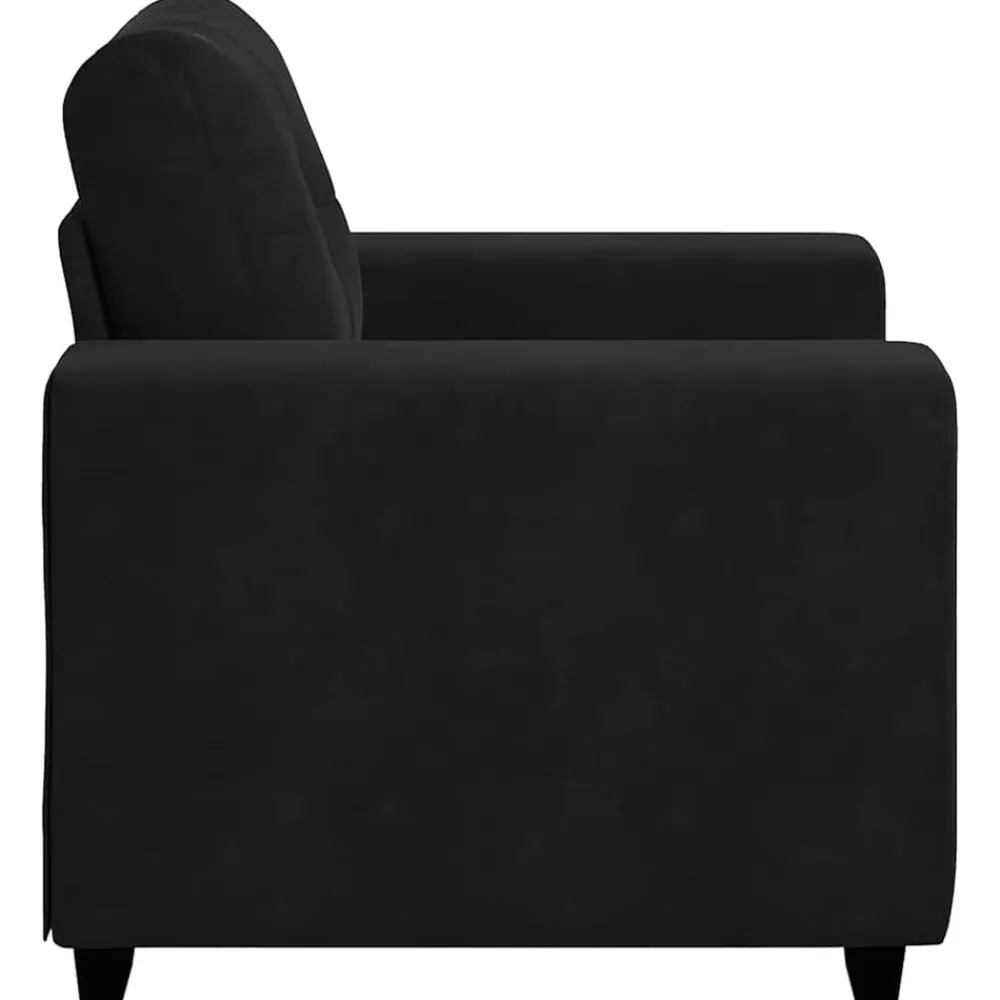 vidaXL Sillón de terciopelo 100x78x80 cm Negro Outlet