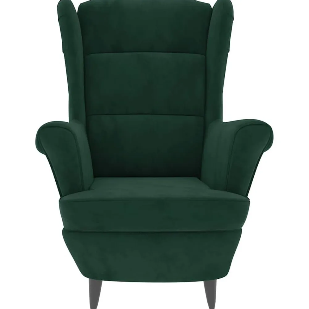 vidaXL Sillón de terciopelo Verde oscuro Hot