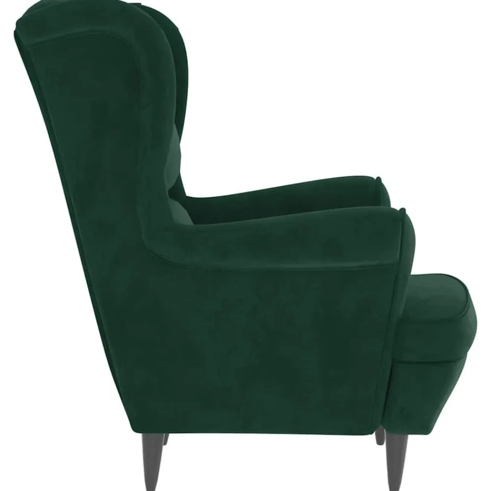 vidaXL Sillón de terciopelo Verde oscuro Hot