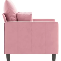 vidaXL Sillón de terciopelo 60 cm Rosa