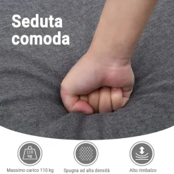 vidaXL Sillas-Sillón eléctrico reclinable elevable de tela color