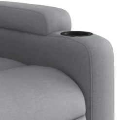 vidaXL Sillas-Sillón eléctrico reclinable elevable de tela