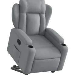 vidaXL Sillas-Sillón eléctrico reclinable elevable de tela
