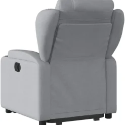 vidaXL Sillas-Sillón eléctrico reclinable elevable de tela