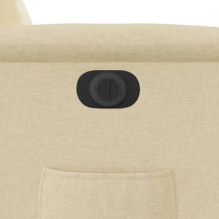 vidaXL Sillas-Sillón eléctrico reclinable elevable de tela color