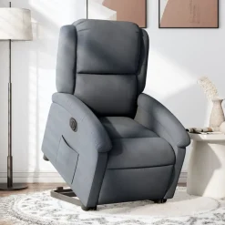 vidaXL Sillas-Sillón eléctrico reclinable elevable de terciopelo