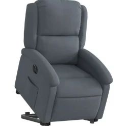 vidaXL Sillas-Sillón eléctrico reclinable elevable de terciopelo