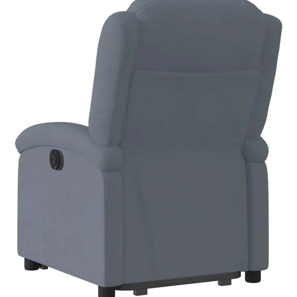 vidaXL Sillas-Sillón eléctrico reclinable elevable de terciopelo