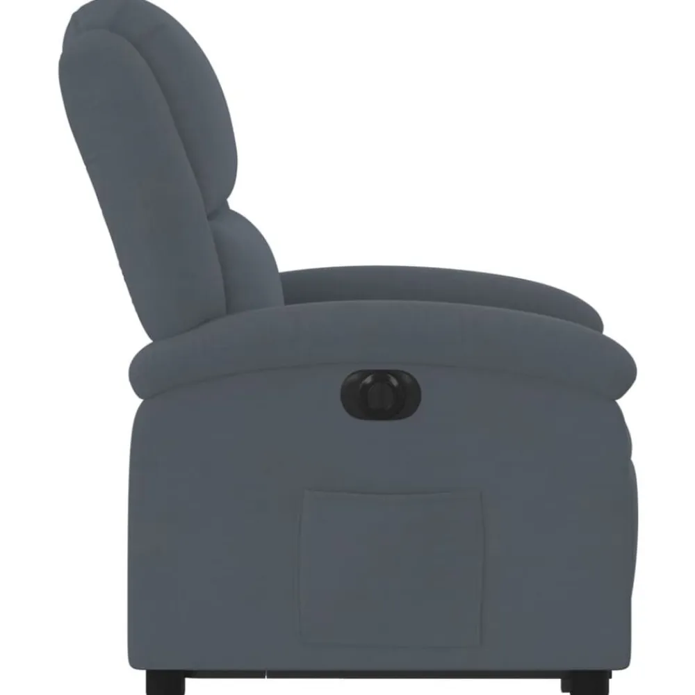 vidaXL Sillas-Sillón eléctrico reclinable elevable de terciopelo