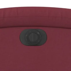 vidaXL Sillón eléctrico reclinable elevable de tela rojo tinto Rojo vino tinto Clearance