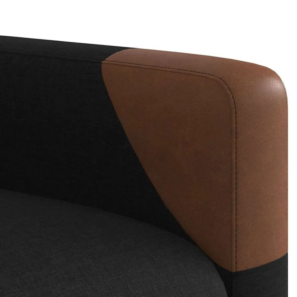 vidaXL Sillón eléctrico reclinable elevable de tela Negro Discount
