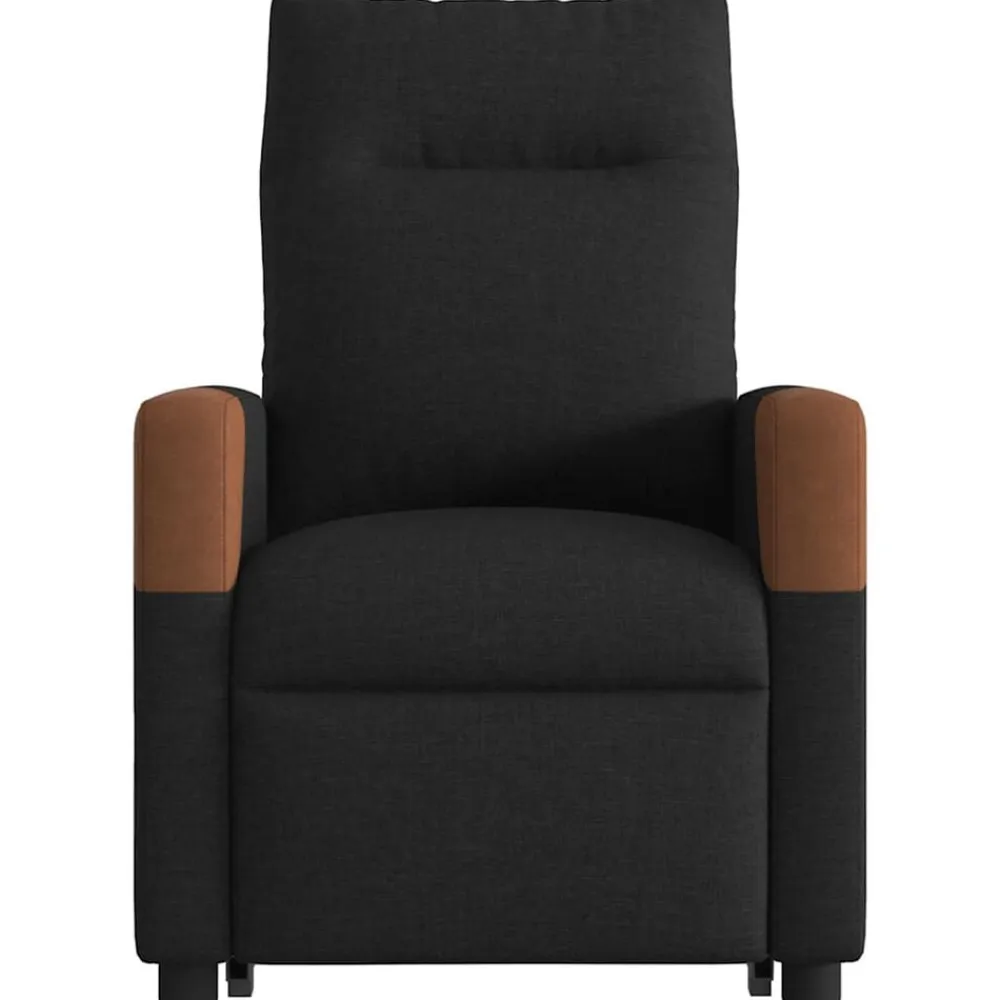 vidaXL Sillón eléctrico reclinable elevable de tela Negro Discount