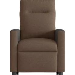 vidaXL Sillón eléctrico reclinable elevable de tela marrón Marr&oacute;n Outlet