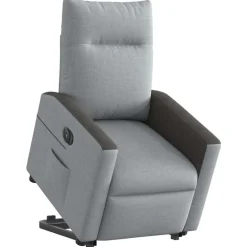 vidaXL Sillas-Sillón eléctrico reclinable elevable de tela