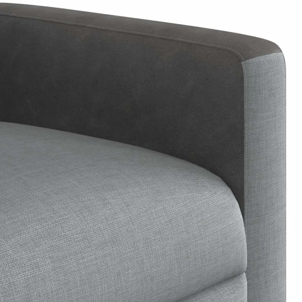vidaXL Sillas-Sillón eléctrico reclinable elevable de tela