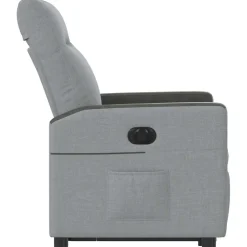 vidaXL Sillas-Sillón eléctrico reclinable elevable de tela