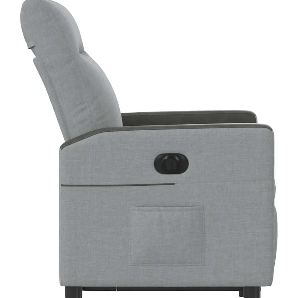 vidaXL Sillas-Sillón eléctrico reclinable elevable de tela