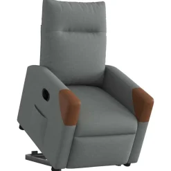 vidaXL Sillas-Sillón eléctrico reclinable elevable de tela