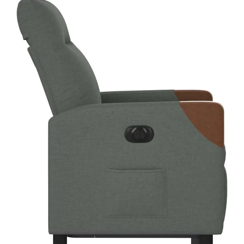 vidaXL Sillas-Sillón eléctrico reclinable elevable de tela