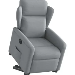 vidaXL Sillas-Sillón eléctrico reclinable elevable de tela