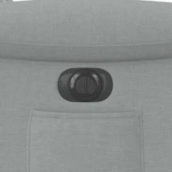 vidaXL Sillón eléctrico reclinable elevable de tela Gris claro