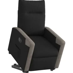 vidaXL Sillas-Sillón eléctrico reclinable elevable de tela