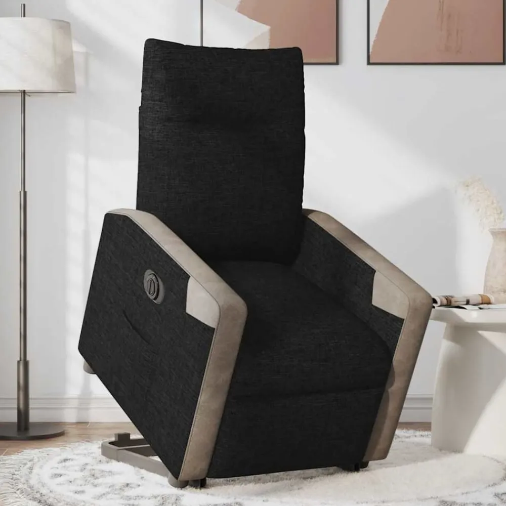 vidaXL Sillas-Sillón eléctrico reclinable elevable de tela